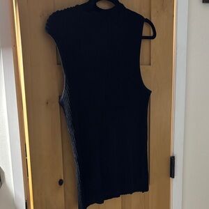 Moth Charcoal Ribbed Knit Top